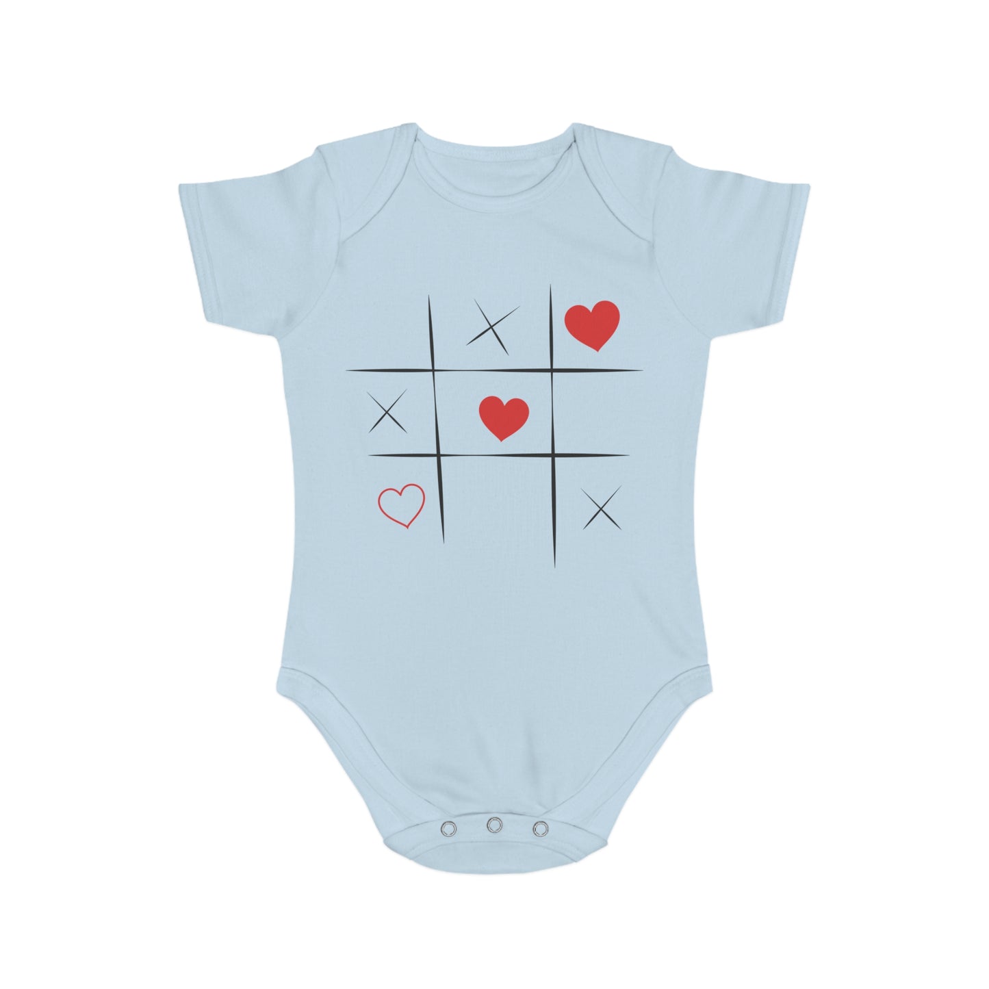Tic Tac Toe Baby Bodysuit | Cute Baby Shower Gift Onesie