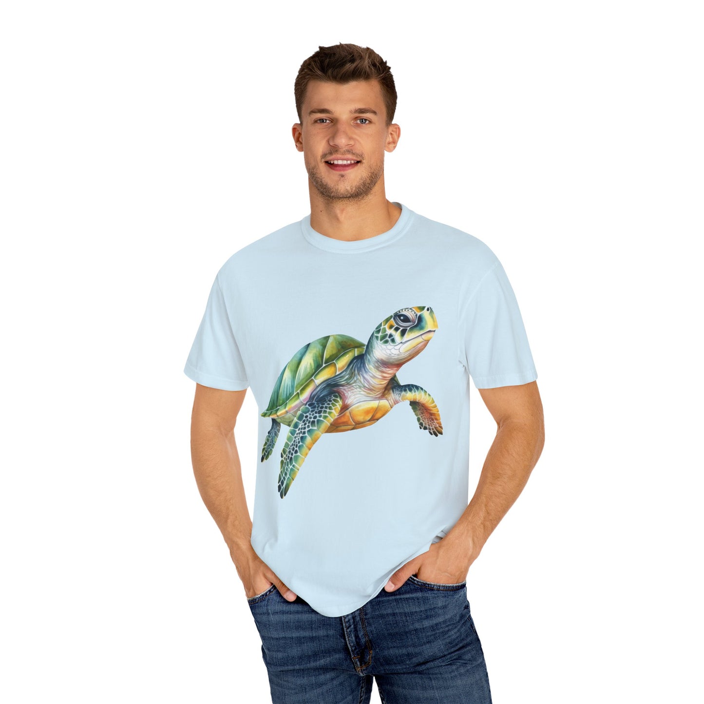Colorful Sea Turtle Unisex T-Shirt | Beach Lover Gift, Nature Art Shirt
