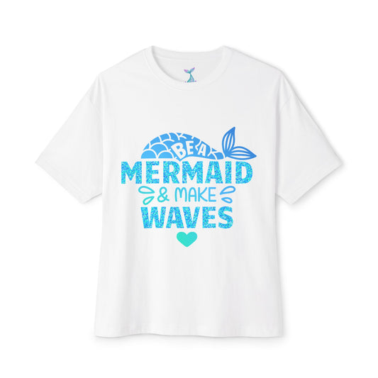Mermaid Vibes Oversized Tee | Beachwear Summer Gift