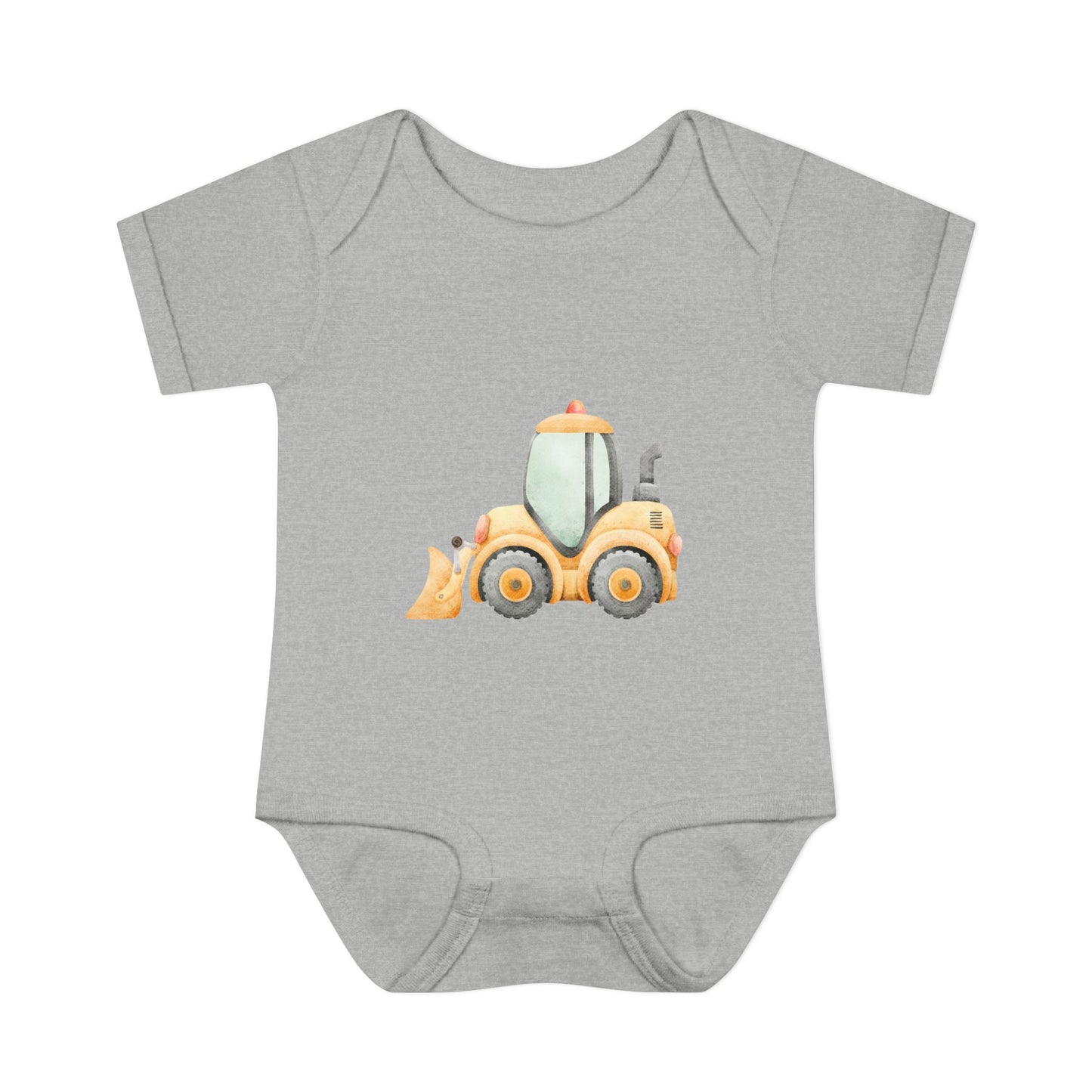 Construction Tractor Baby Bodysuit | Cute Infant Onesie