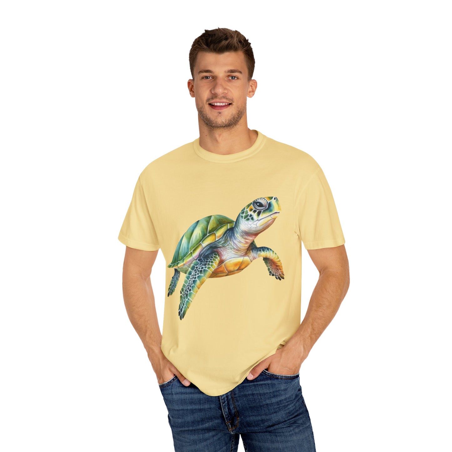 Colorful Sea Turtle Unisex T-Shirt | Beach Lover Gift, Nature Art Shirt