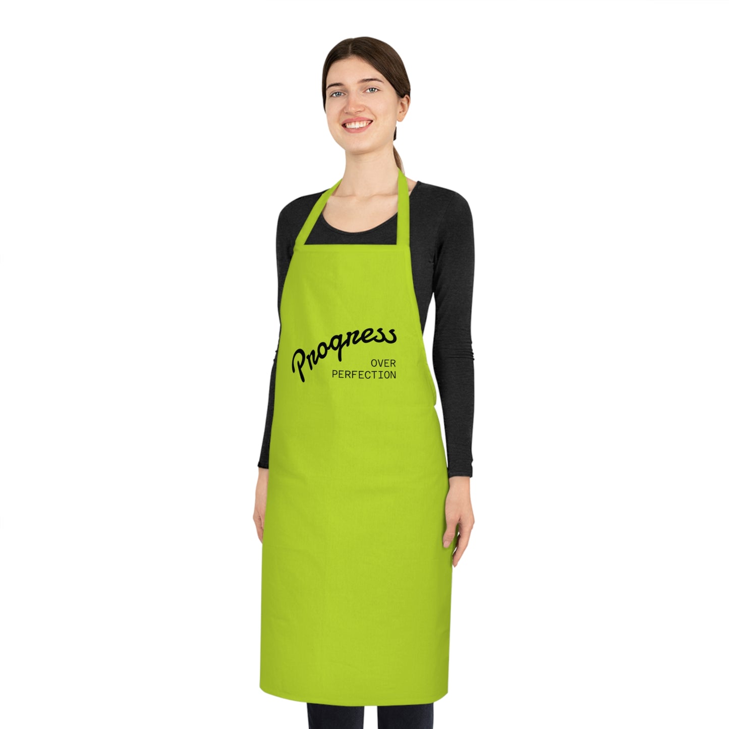 Progress Over Perfection Cotton Apron | Cooking Gift