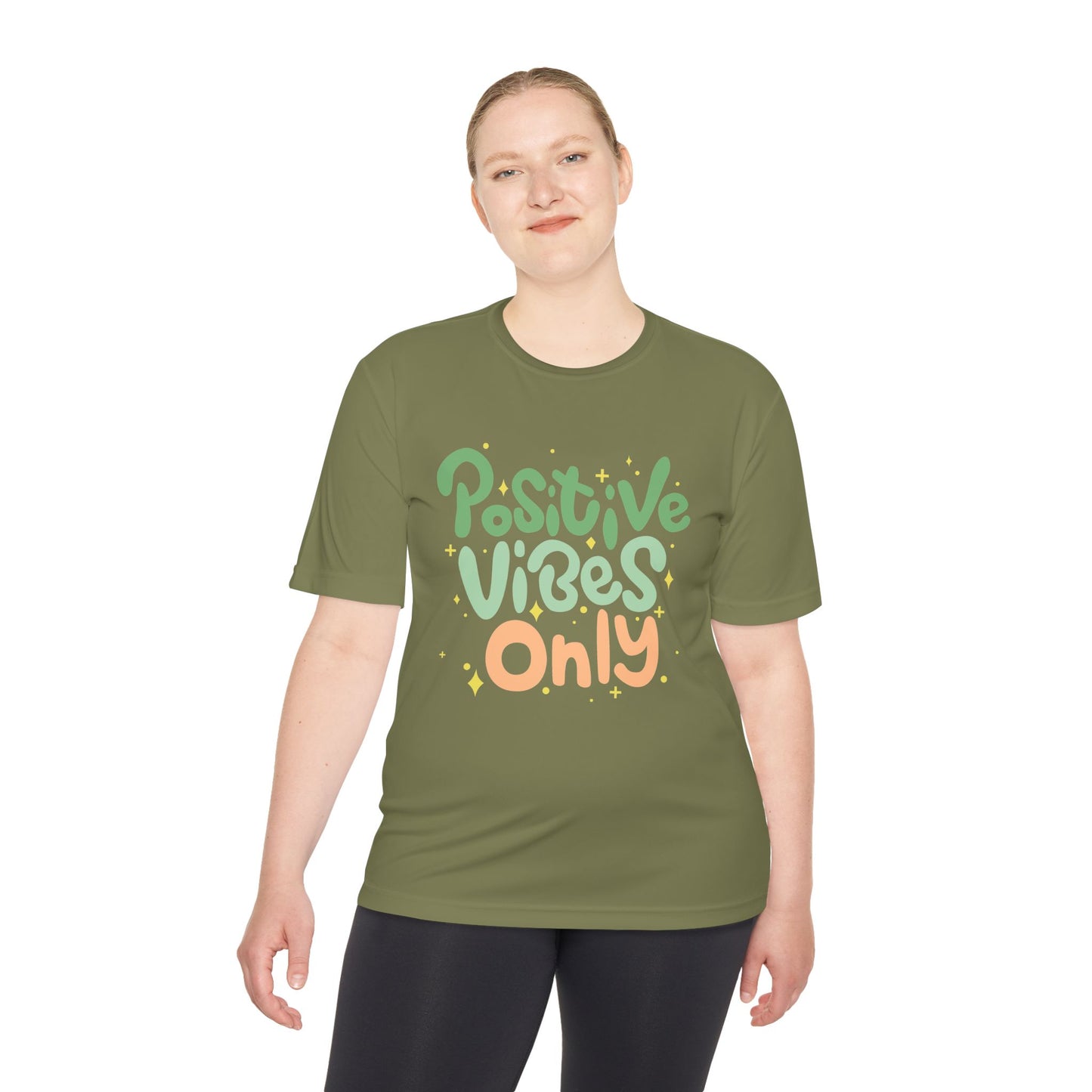 Positive Vibes Only Moisture Wicking Tee | Gifts for Him & Her